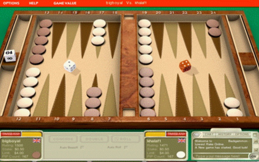 Online Backgammon